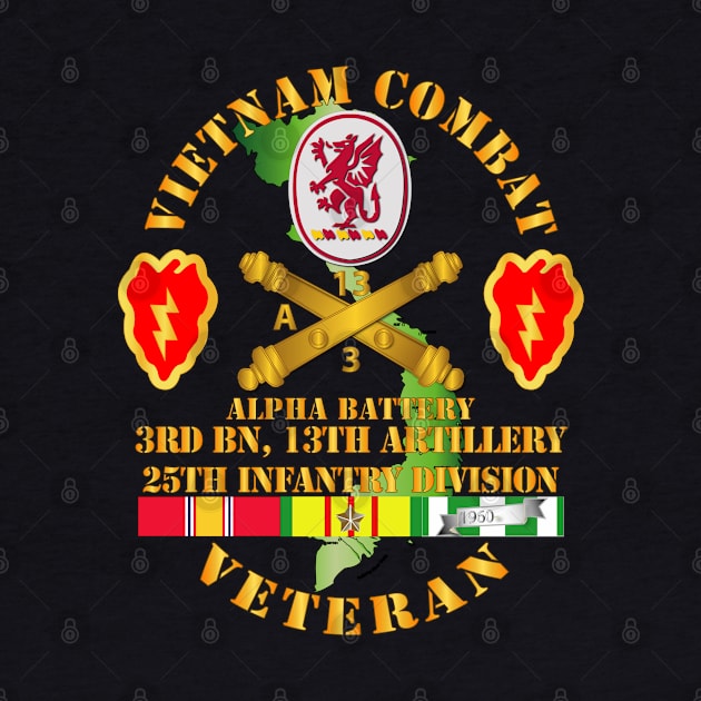 Vietnam Combat Veteran w A Btry - 3rd Bn 13th Artillery DUI - 25th ID SSI by twix123844